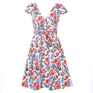 Carolina Herrera Floral cap sleeve mini dress
Size 6